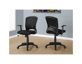 MONARCH Office Chair - BLACK MESH MID-BACK / MULTI-POSITION