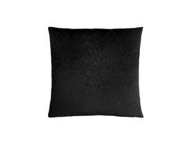 Monarch Pillow  - 18"X 18" / BLACK FLORAL VELVET / 1PC