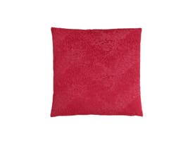 Monarch Pillow  - 18"X 18" / RED FEATHERED VELVET / 1PC