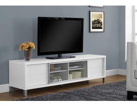 Monarch 70 inch TV Stand in White I2537
