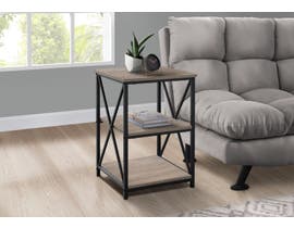 Monarch Metal Accent Table in Dark Taupe I3597