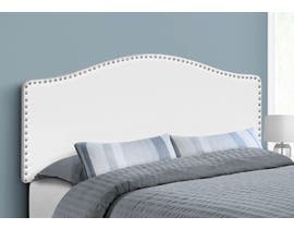 Monarch Leather-look Headboard in White I6012
