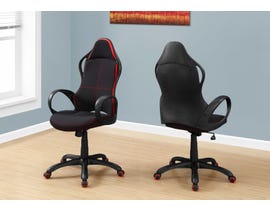 Monarch Multi-Position Office Chair in Black and Red I7259