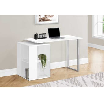Monarch 55"L Computer Desk in White I7600