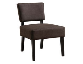Monarch Fabric Accent Chair in Dark Brown 8275