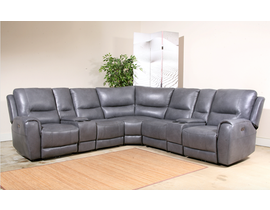 Amalfi Leslie Series 6 PC Sectional in Grey