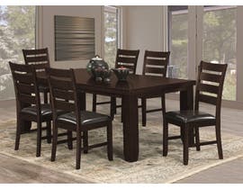 Kwality Oakley 7pc Dining Table Set in Espresso 4282