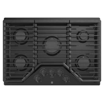 GE Appliances 30 inch 5-Burner Built-In Gas Cooktop in Black JGP5030DLBB