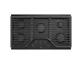 GE Appliances 36 inch 5-Burner Built-In Gas Cooktop in Black JGP5036DLBB