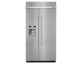 KitchenAid 42 inch 25.5 cu. ft. Built-In Side-by-Side Refrigerator KBSD602ESS