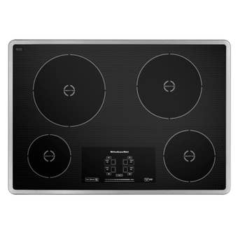 KitchenAid 30 inch 4-Element Induction Cooktop in Stainless Steel KICU500XSS