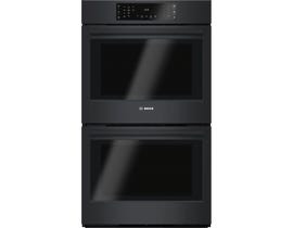 Bosch 800 Series 30 inch 9.2 cu. ft. True Convection Double Wall Oven in Black HBL8661UC