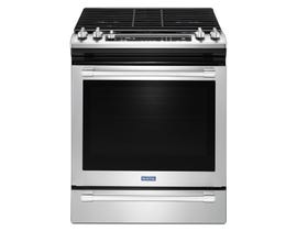 Maytag 30 inch 5.8 cu. ft. Fan Convection Gas Range in Stainless Steel MGS8800FZ
