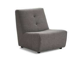 Primo International Mitan Series Armless Chair in Grey 486