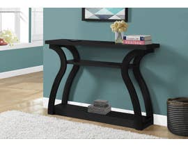 Monarch Accent Table Hall Console in Black 12439