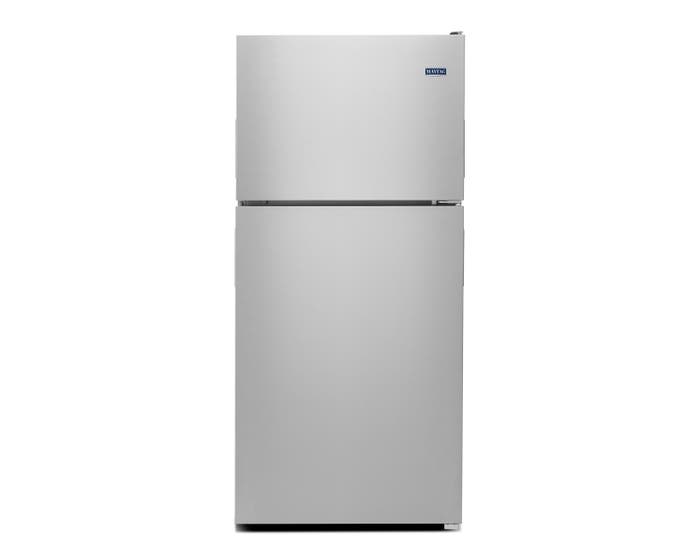 Maytag 30 inch 18 cu. ft. Top Freezer Refrigerator in Stainless Steel MRT118FFFZ