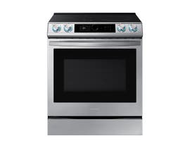 Samsung 30 inch 6.3 cu. ft. Smart Slide-In Induction Range with Air Fry in Stainless Steel NE63T8911SS