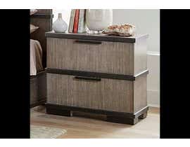 2-Drawer Nightstand in Grey/Black Finish C8449A