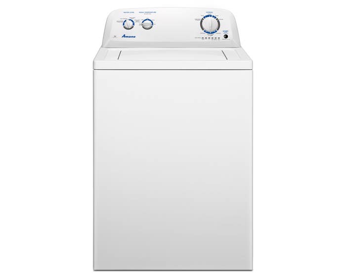 Amana 27 inch 4.0 cu. ft. Top Load Washer with Dual Action Agitator in White NTW4516FW