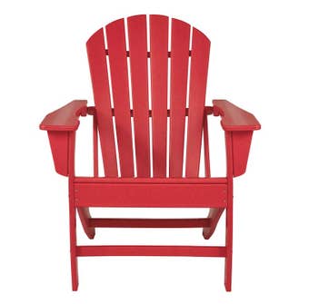 Signature Design by Ashley Sundown Treasure Adirondack Chair in Red P013-898