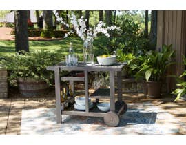 Signature Design by Ashley Kailani Serving Cart in Grey P030-661