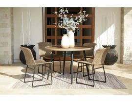 Signature Design by Ashley  Amaris Outdoor Dining Table with 4 Chairs P369P1 (P369-601(2),P369-615)
