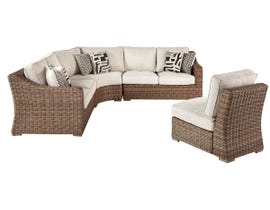 Signature Design by Ashley Beachcroft 4-PC RAF/LAF Loveseat with Corner Chair in Beige P791-854-851-846