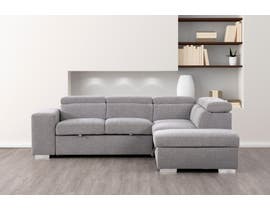 Primo Pamina Series 3pc Sectional with Sleeper in Stone U378102523ST