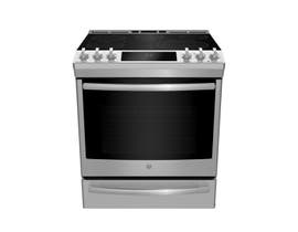 GE Profile 30 inch 5.3 cu. ft. True Convection Electric Range in Stainless Steel PCS940YMFS