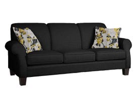 Decor-Rest Joey Sky Collection Fabric Sofa in Mellow Black/Forsyntia Yellow 2025