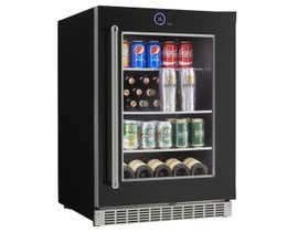 Silhouette Reserve Series 24 inch 5.0 cu. ft. Beverage and Wine Center Left Hinge in Stainless Steel SRVBC050L