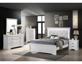 Amalfi Sophie Series 6-Piece Queen Bedroom Set in White BR2050W