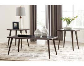Signature Design by Ashley Fazani Series Occasional Table Set in Dark Brown T037-13