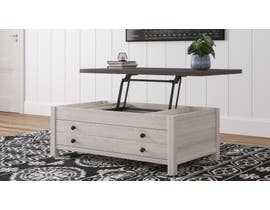 Signature Design by Ashley Dorrinson Lift Top Cocktail Table in Antique White & Grey T287-9