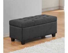 Titus Furniture Upholstered Linen Storage Bench in Grey T826-CH