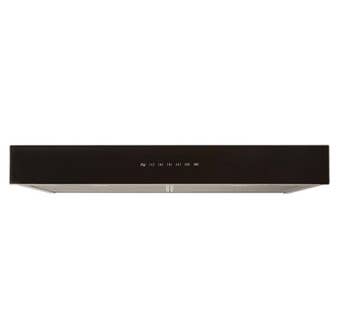 Best 30 inch Ispira Series 500 CRM Under-Cabinet Range Hood in Stainless Steel with Black Glass UCB3I30SBB