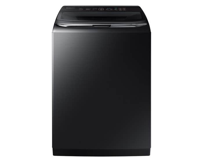 Samsung  Activewash 6.2 Cu. Ft. High-Efficiency Top-Loading Washer with Steam Black stainless steel WA54M8750AV