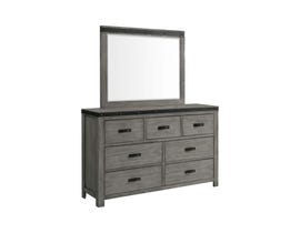 High Society Wade Series Dresser and Mirror Set in Grey WE600
