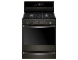Whirlpool 30 inch 5.8 cu. ft. Free Standing True Convection Gas Range in Black Stainless WFG975H0HV