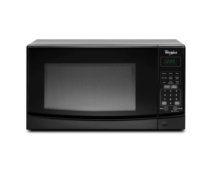 Whirlpool 19 inch 0.7 cu.ft.Countertop Microwave with Electronic Touch Control in Black WMC10007AB