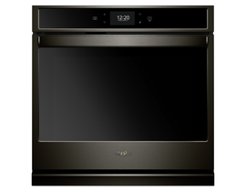 Whirlpool 27 inch 4.3 cu. ft. Smart Single Wall Oven with True Convection Cooking in Black Stainless Steel WOS72EC7HV