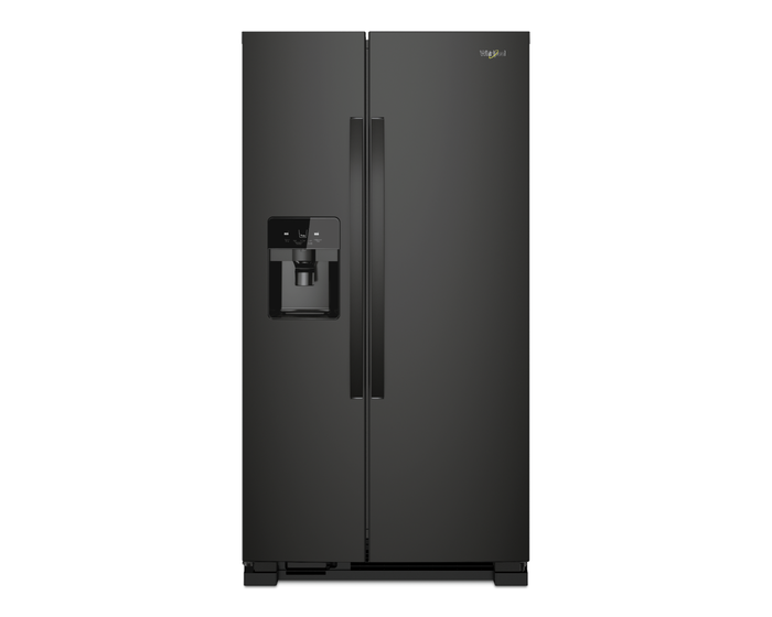Whirlpool 33 inch 21 cu. ft. Side-by-Side Refrigerator in Black WRS321SDHB