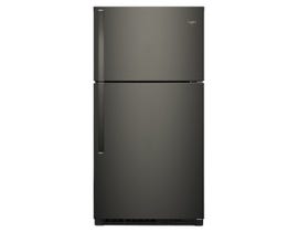 Whirlpool 33 inch 21.3 cu. ft.  Top Freezer Refrigerator in Black Stainless WRT541SZHV