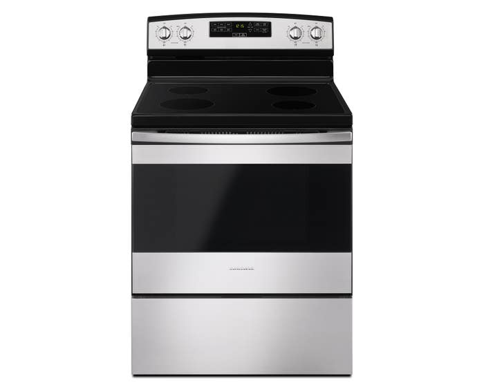 Amana 30 inch 4.8 cu. ft. Free Standing Electric Range in Stainless Steel YAER6303MFS