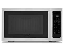 KitchenAid 21 3/4 inch 1.6 cu.ft. Countertop Microwave in Stainless Steel YKMCS1016GS