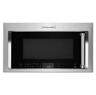 KitchenAid 30" 900-Watt Microwave Hood Combination in PrintShield Stainless  YKMHC319KPS 