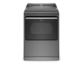 Whirlpool 27 inch 7.4 cu. ft. Smart Electric Steam Dryer in Chrome Shadow YWED7120HC