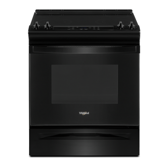 Whirlpool 4.8 Cu. Ft. Electric Range with Frozen Bake™ in Black YWEE515S0LB