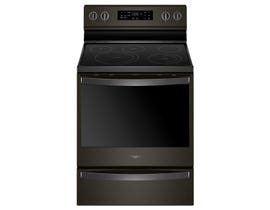Whirlpool 30 inch 6.4 cu. ft. Free Standing Electric Range in Black Stainless YWFE775H0HV