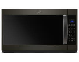 Whirlpool 30 inch 2.1 Cu.ft. Over-the-range Microwave with Steam Cooking in Black Stainless Finish YWMH53521HV